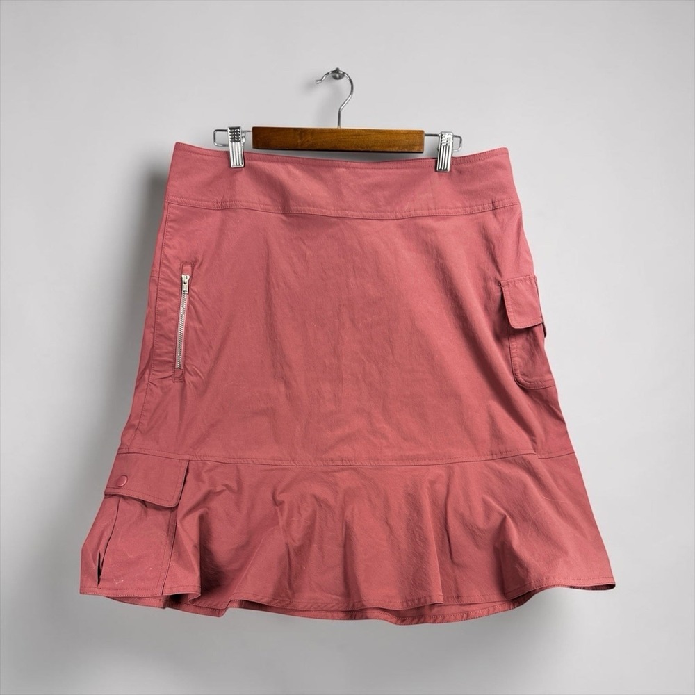 Royal Robbins Outdoor Utility Skirt Women's Size 12 Hiking Travel Zip Pocket - Picture 16 of 16